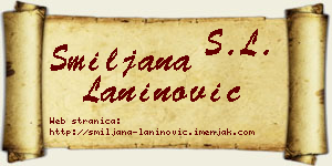 Smiljana Laninović vizit kartica